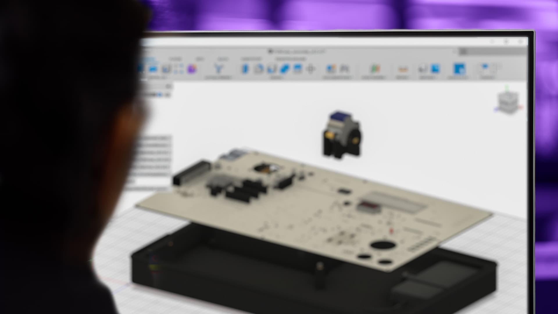 CAD-Modell und technische Konstruktion